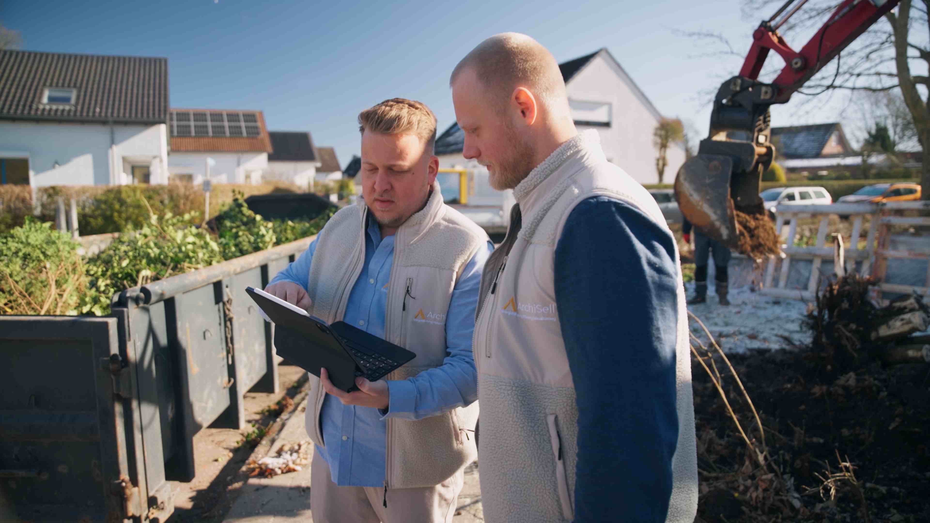 Kevin Sell auf der Baustelle